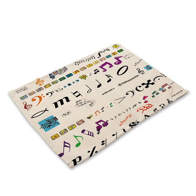 Cubanara music placemats